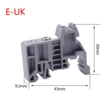35mm Universal Din Rail Terminal Blocks End Bracket Clamp Mount Accessories E-UK