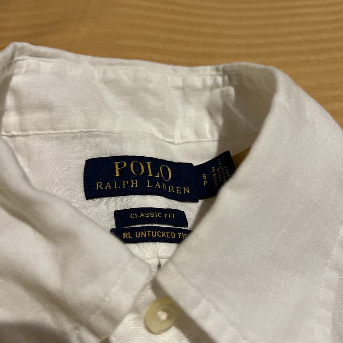 トップス Ralph Lauren linen shirt White NWT Polo Ralph Lauren White LINEN Classic Fit Long Sleeve