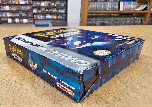 Pokemon Sapphire Nintendo GameBoy Advance Complete Good NEW Battery - Picture 6 of 7