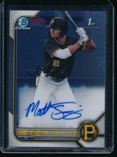 MATT FRAIZER AUTO 1st 2022 Bowman Chrome Prospects Autograph Rookie Card RC