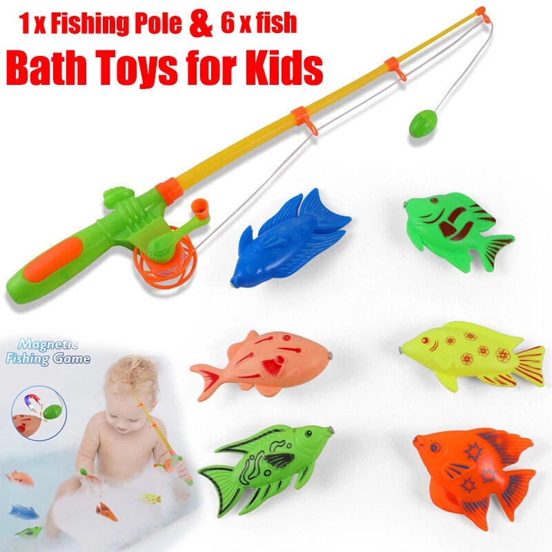 Magnetic Fishing Game 7 pcs Magnetic Fishing Toy Set Bath Toy for Kids 3  Years +