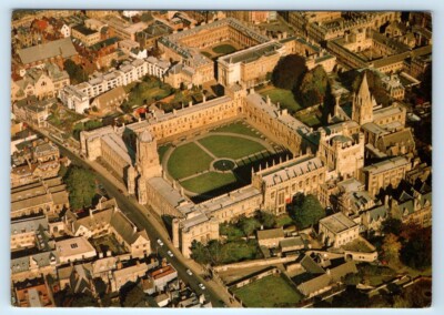 Birdseye View Christ Church OXFORD UK 4x6 Postcard