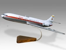 Sud SE-210 Caravelle Iberia Desk Wood Airplane New Model Small Scale 1/100