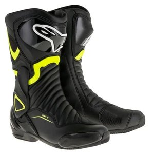 Alpinestars SMX S-MX 6 V2 Black/Fluo (155) Motorcycle Racing and Sport Boots