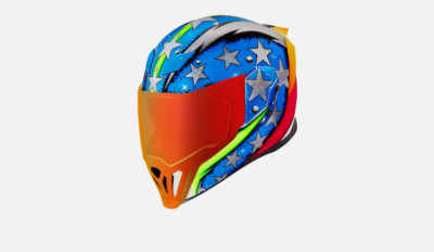 Icon Airflite Glory Space Force Helmet Medium or Large Full Face