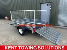 New Indespension 6ft6 x 4ft Utility General Purpose Trailer + Mesh + Ramp 750kg✅