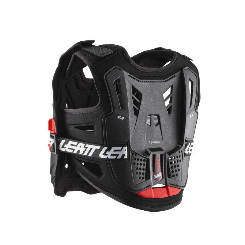 Leatt 2.5 Black Red Mini MX ATV BMX Chest Protector Junior Large/XL  147-159cm