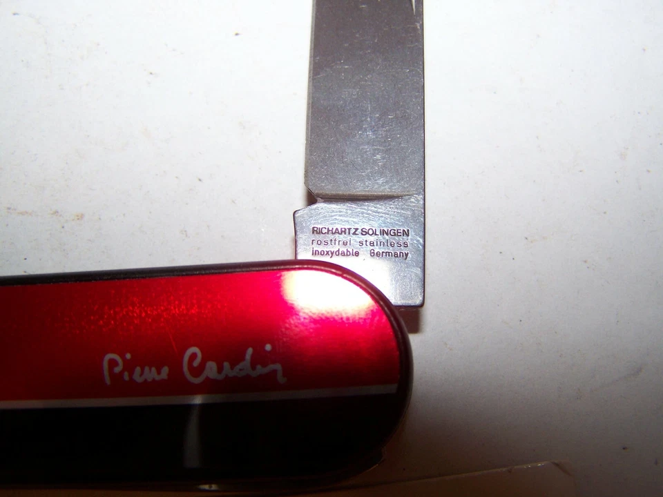 Pierre Cardin Knife Richartz Solingen Pocket PC 20 Box Folding Germany - Image 3 of 3