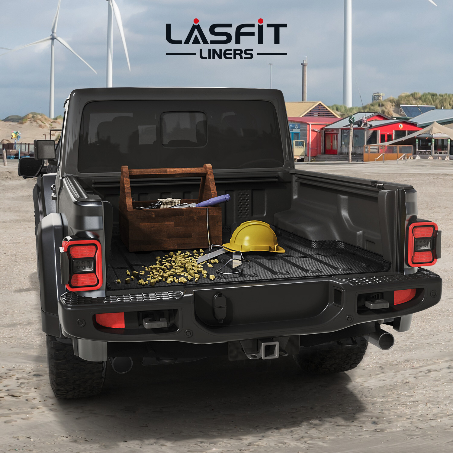LASFIT 5FT Truck Bed Mat for Jeep Gladiator 2020-2026 Bed Mat Liner All Weather