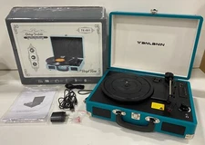 TANLANIN Vintage Turntable, Bluetooth, 3 Speed, TE-001