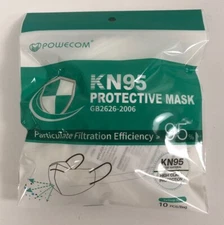 Powecom KN95 Protective Face Mask Appendix A Emergency Use Authorized - 10 PACK