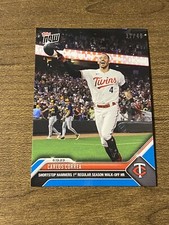 Carlos Correa Regular Season Walk Off HR 2023 TOPPS NOW 437 Blue Parallel /49
