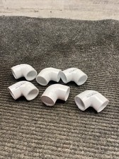 Lot of 6 Lasco SCH 40 D2466 3/4" PVC 90  Elbow Slip x Slip