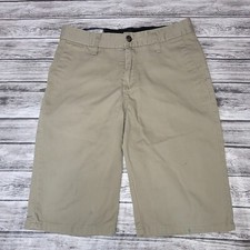 Volcom Size 27/40 Boys Shorts Mid Rise Casual Beige