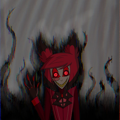 Alastor Radio Demon Hazbin Hotel Helluva Boss Unofficial FanMade Art Print 12x12