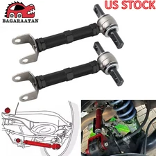 Black Adjustable Rear Control Camber Arms for 01-05 Honda Civic 02-06 Acura RSX