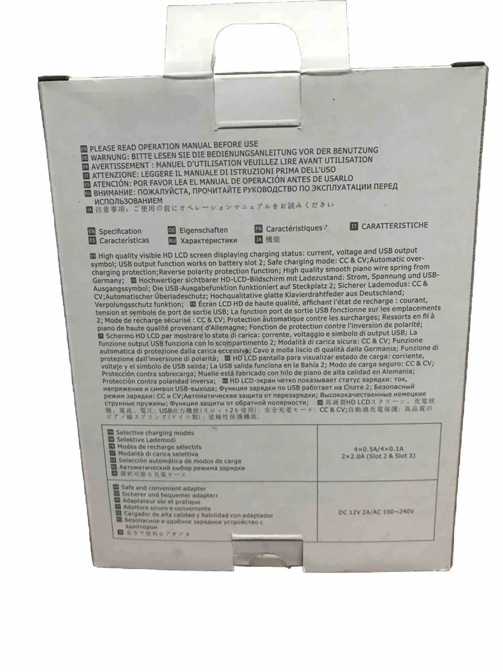 CARGADOR UNIVERSAL 4 CANALES EFEST LUC V4 LCD Foto 3 de 4