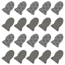 Mobile Gaming Finger Sleeves Controller Finger Thumb Sleeve Silver Cloth Thin...