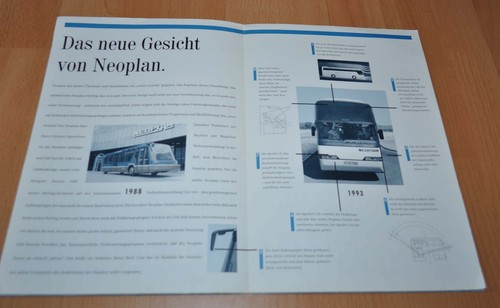 1993 Neoplan Model Range Brochure Prospekt - Picture 2 of 3