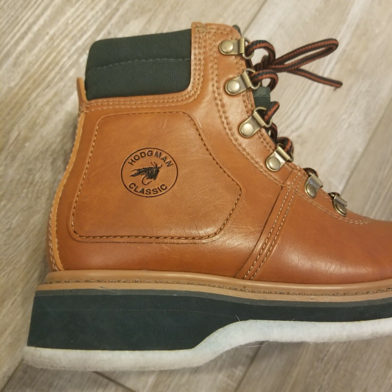 Fort Worth Mall Hodgman Classic In stock Wading Fly Fishing Brown Sole Felt Leather Boots