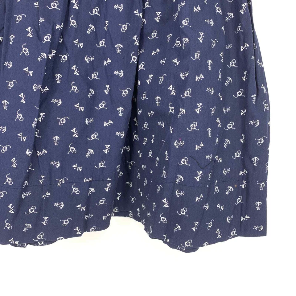 Falda para mujer Vineyard Vines talla 12 línea A con estampado de ancla azul marino Foto 4 de 4