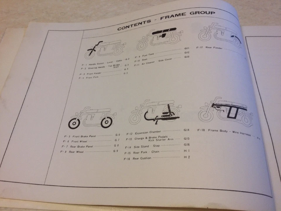 Honda CR125M2 CR125 M2 Cr 125 Piezas List Catálogo Pieza Suelta - Imagen 3 de 4