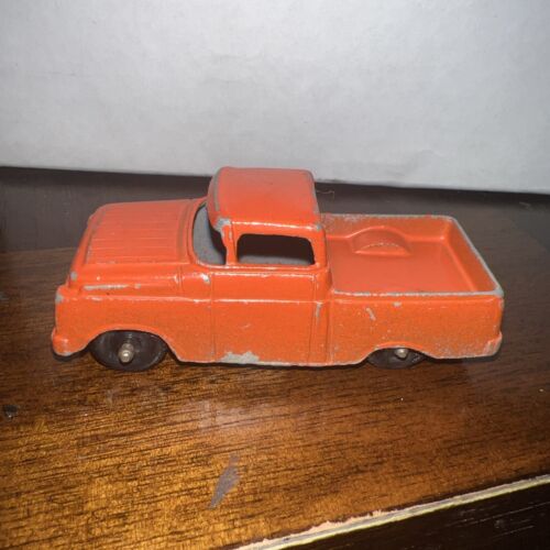 VINTAGE TOOTSIETOY FORD TRUCK ORANGE 3" LONG TOOTSIE TOY - Picture 1 of 5