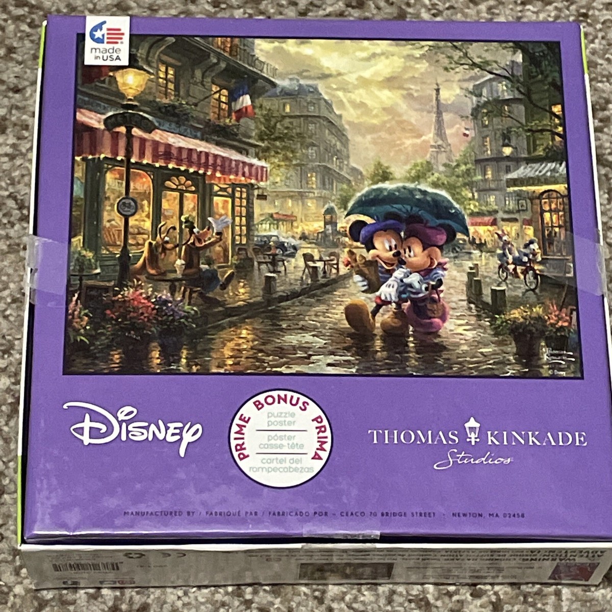Ceaco Thomas Kinkade Disney's MICKEY AND MINNIE IN PARIS 750 Ceaco Thomas Kinkade Disney's MICKEY AND MINNIE IN PARIS 750