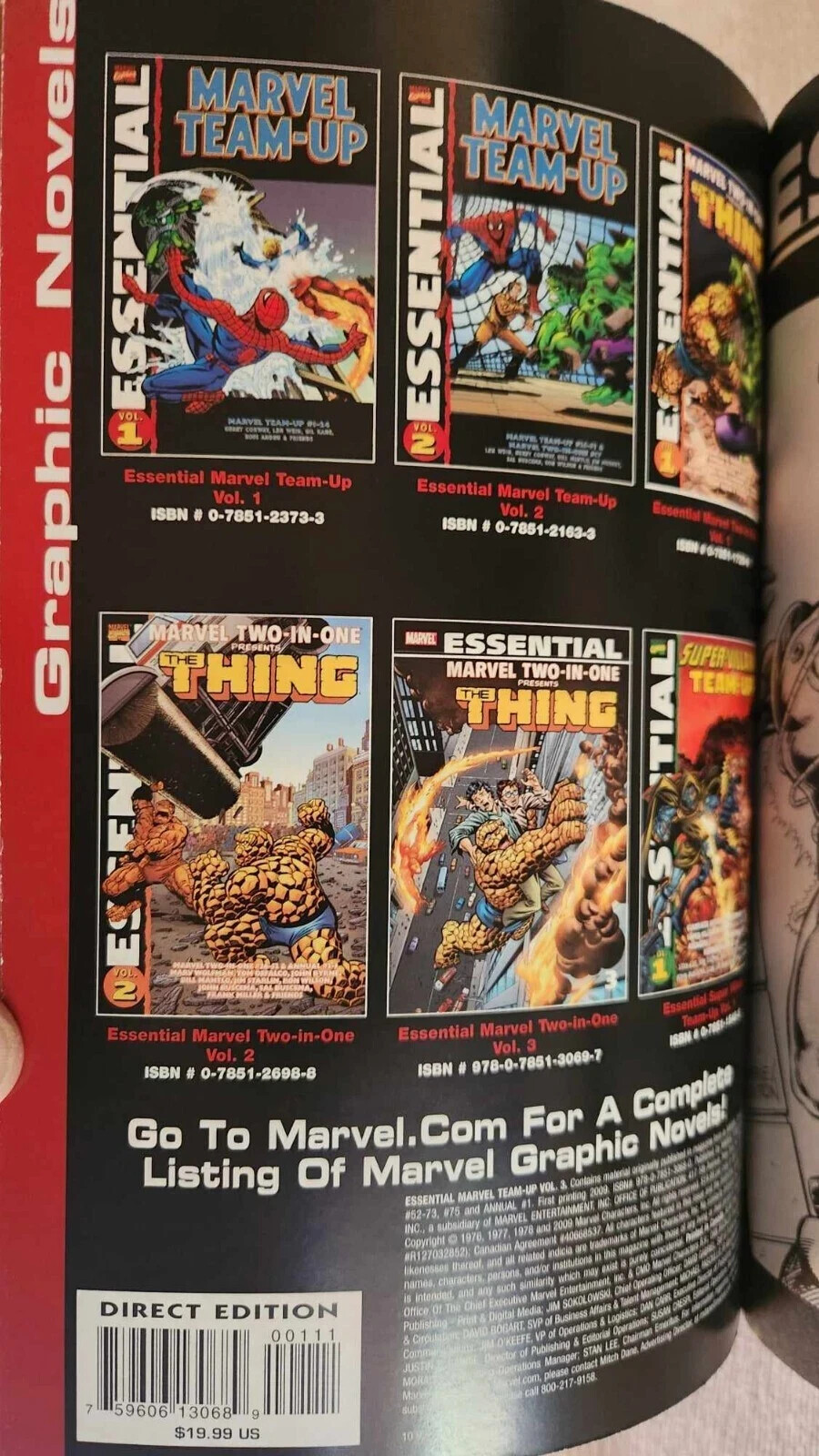 Essential Marvel Team-Up #3 (Marvel Comics August 2009) for sale online ...