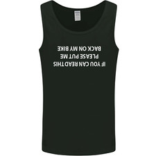 Read this Cycling Cyclist Bicycle Funny Mens Vest Tank Top