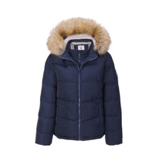 Soulcal&co 2 Zip Bubble Coat Womens Navy Size Uk 6 #ref163