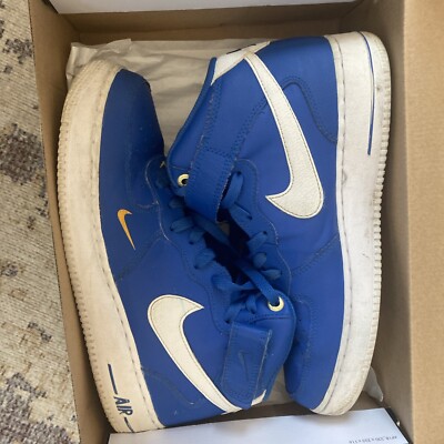Nike Air Force mid Blue Jay Size Men’s ligthtly used box included 