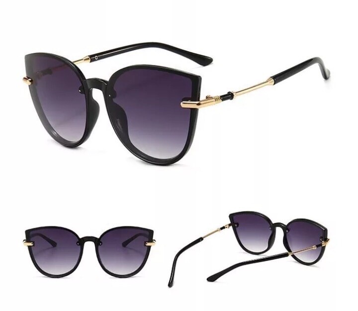 Cat Eye Sunglasses Women  2020 New Luxury Brand Black Sun Glasees-image