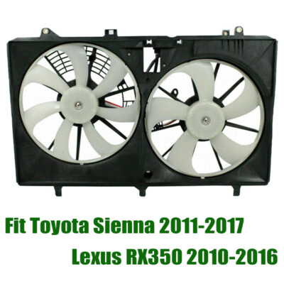 Radiator Condenser Fan Assembly For 2011 2012-16 Toyota Sienna 11-15 Lexus RX350