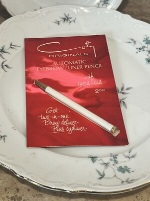 VINTAGE COTY ORIGINALS EYEBROW EYE LINER AUTOMATIC PENCIL NEW DARK  BROWN