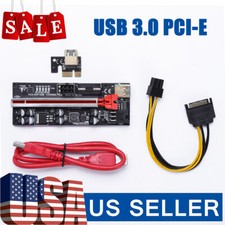 VER009S PCI-E Riser Card PCIe 1x to 16x USB 3.0 Data Cable GPU Mining
