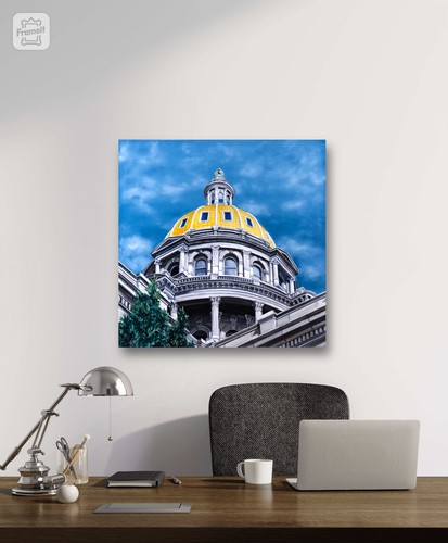 ๐ต Colorado Capitol | Original Oil Painting Denver Building Architecture - Picture 6 of 6