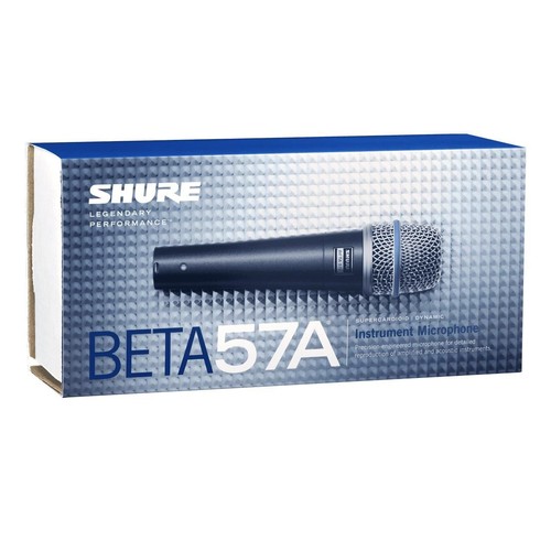 Shure Beta 57A Dynamic Instrument Microphone Bundle with Stand & XLR Cable - Picture 3 of 5