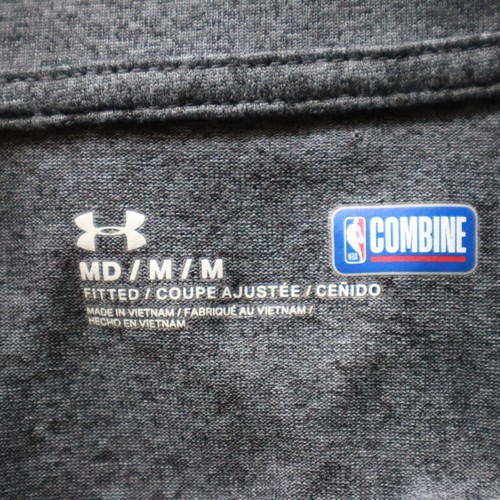 San Antonio Spurs 1/4 Zip Pullover Mens Medium Under Armour NBA Combine Fitted - Picture 7 of 7