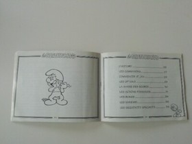 Notice Jeu Nintendo NES Les Schtroumpfs Version FRG (Fran&ccedil;ais & Suisse) 