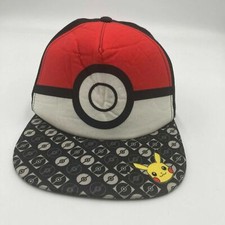Pokemon Pokeball Pikachu Youth Hat Cap Snapback Boys Kids
