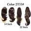 thumbnail 15  - US Thick Long Ponytail Natural Jaw Clip In Hair Extension Curly Wavy Pony Tail 