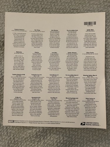 2006 41c Marvel Super Heroes Chapter 2 Mint Stamp Sheet #4159 - Picture 2 of 2