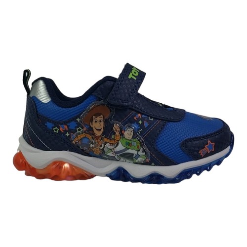 Disney Pixar Toy Story Boy's Lighted Athletic Sneaker, Blue/Green size 8 New - Picture 13 of 23