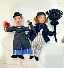 Disney Store Mary Poppins And Bert Bean Bag Doll 10  Plush Toy Chimney Sweep