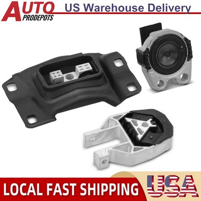 3pcs Engine Motor Mount & Transmission Mount for Ford Focus 2012-2016 L4 2.0L