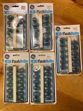 5 /12 Bulb Packs Vintage GE M3B 12 Camera Flash Bulbs