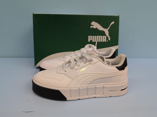 Puma Cali Court Cuero Tenis Niños Zapatos EE. UU. 3C Puma Blanco Puma Negro - Imagen 2 de 14