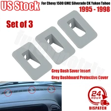 For 1995-1998 Chevy 1500 GMC Silverado CK Yukon Tahoe Gray Dash Saver Insert US