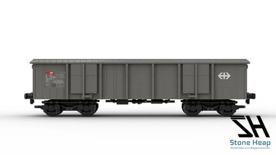 Stone Heap SH-3011 Eaos Offener Güterwagen Zug 813 Klemmbausteine NEU OVP